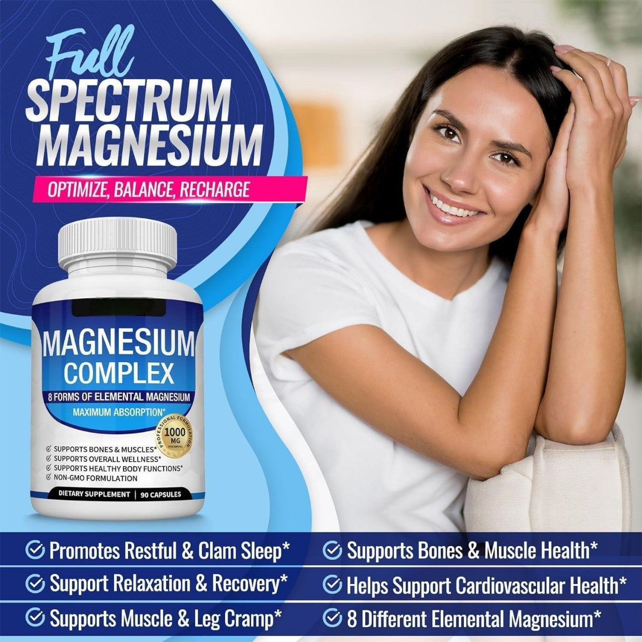 Toplux 1000mg Essential Magnesium Supplement | Rozalee's