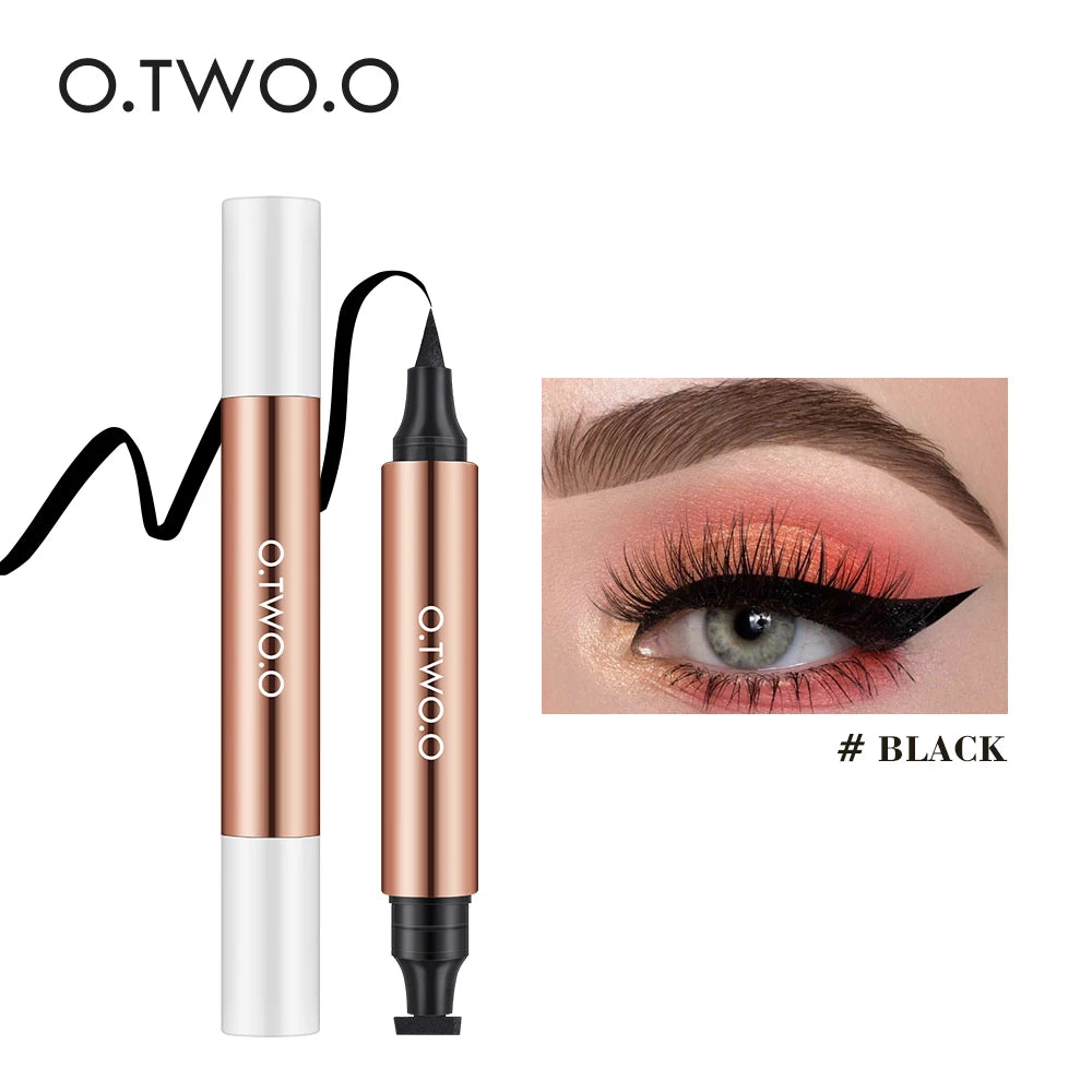 Wing Eyeliner Stamp Waterproof Black Liquid Double End Pen
