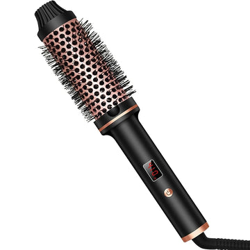 2-in-1 Hair Curler Straightener Professional Hot Comb Brush