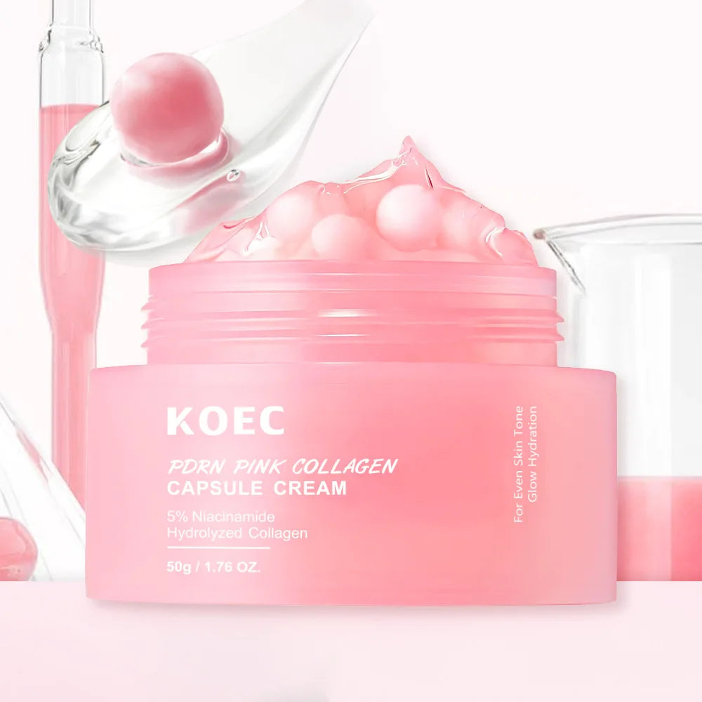 PDRN Pink Collagen Cream Anti Wrinkle Capsule Facial Gel