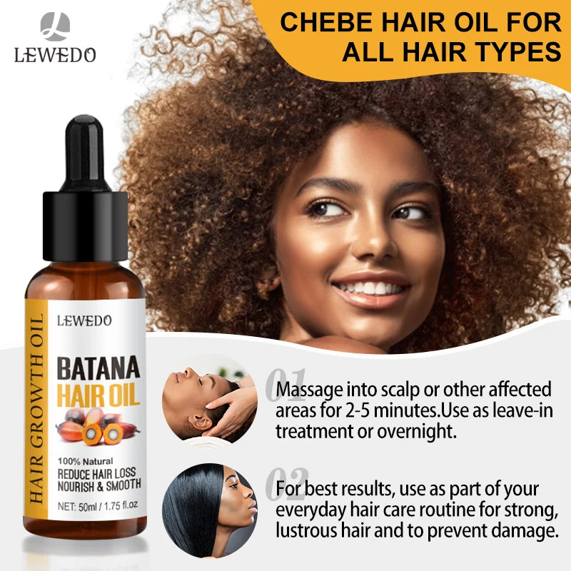 Pure Batana Oil for Fast Hair Growth Nourishing Formula Set