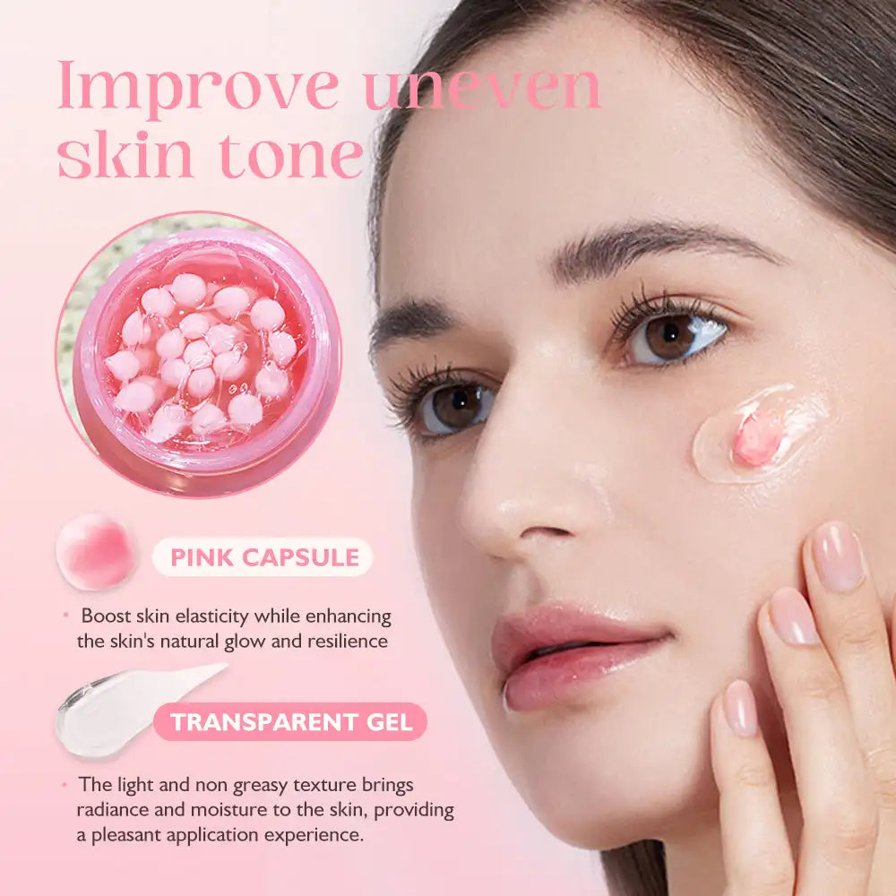 PDRN Pink Collagen Cream Anti Wrinkle Capsule Facial Gel
