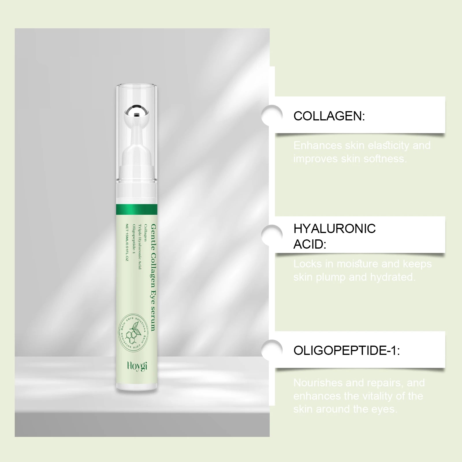 Collagen Eye Serum Anti Puffiness Dark Circles Roller Stick