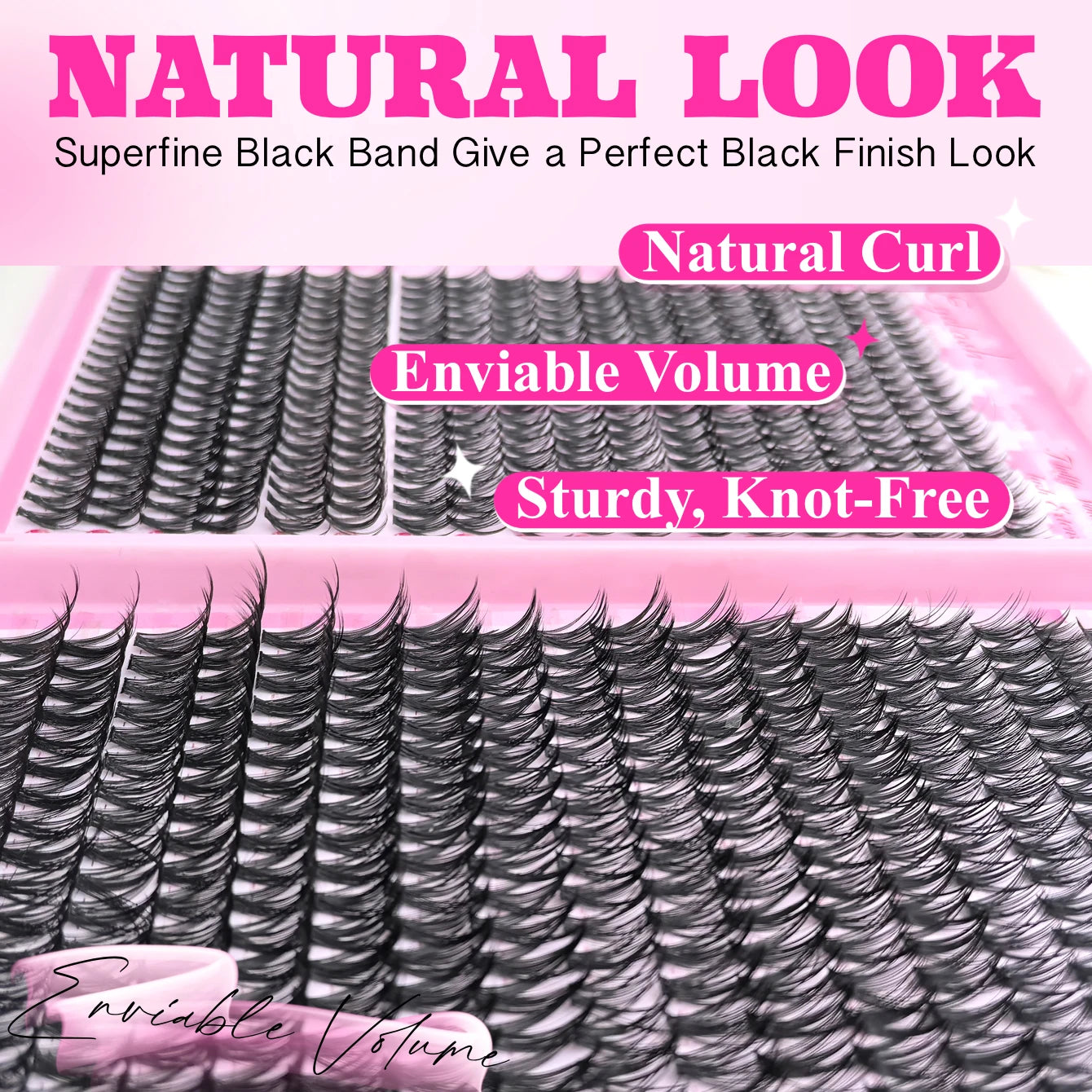 DIY Lash Extension Kit Clusters Individual Eyelashes Set