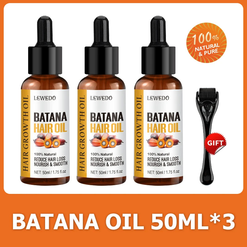 Pure Batana Oil for Fast Hair Growth Nourishing Formula Set
