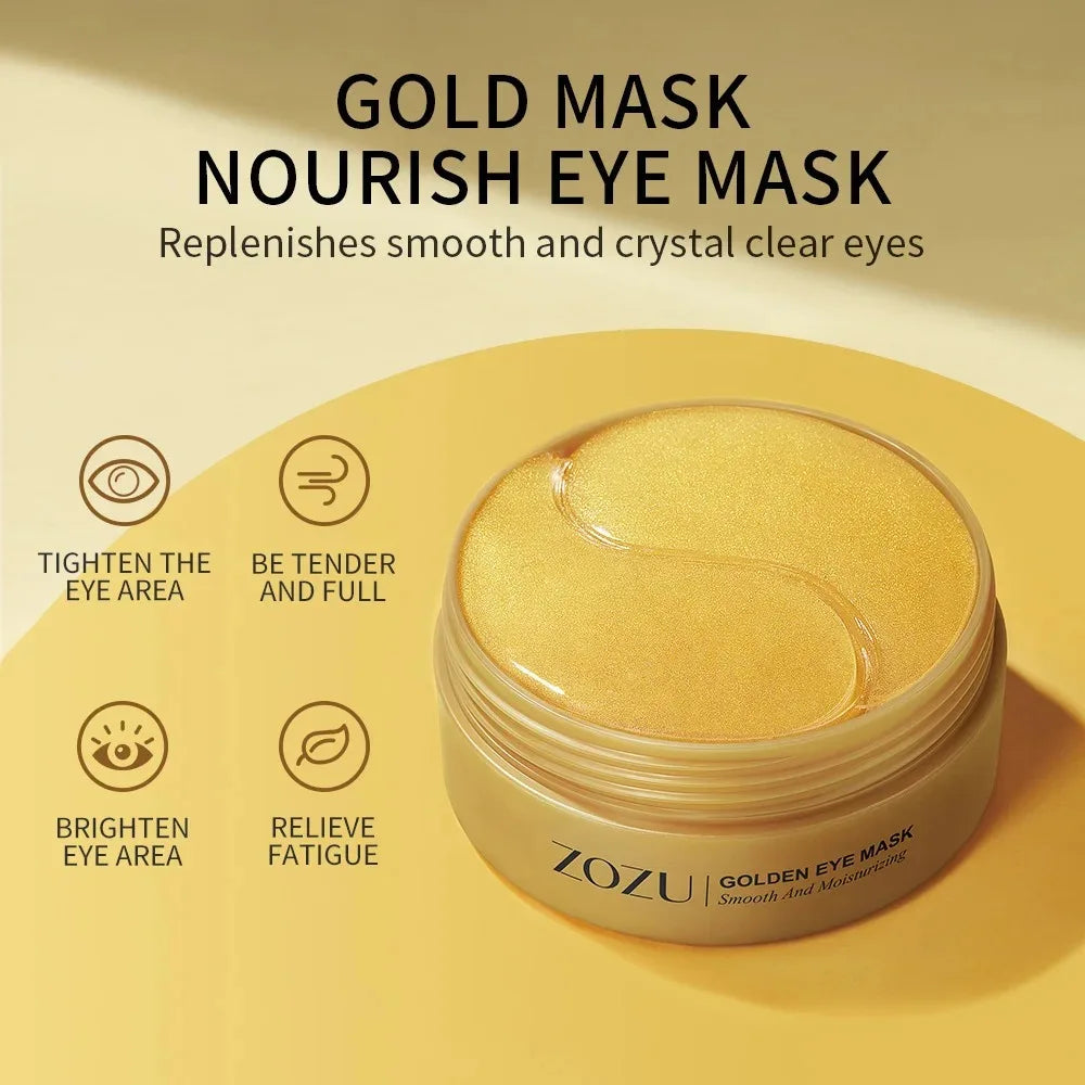 Gold Avocado Eye Mask Anti Wrinkle Dark Circles Patches Set