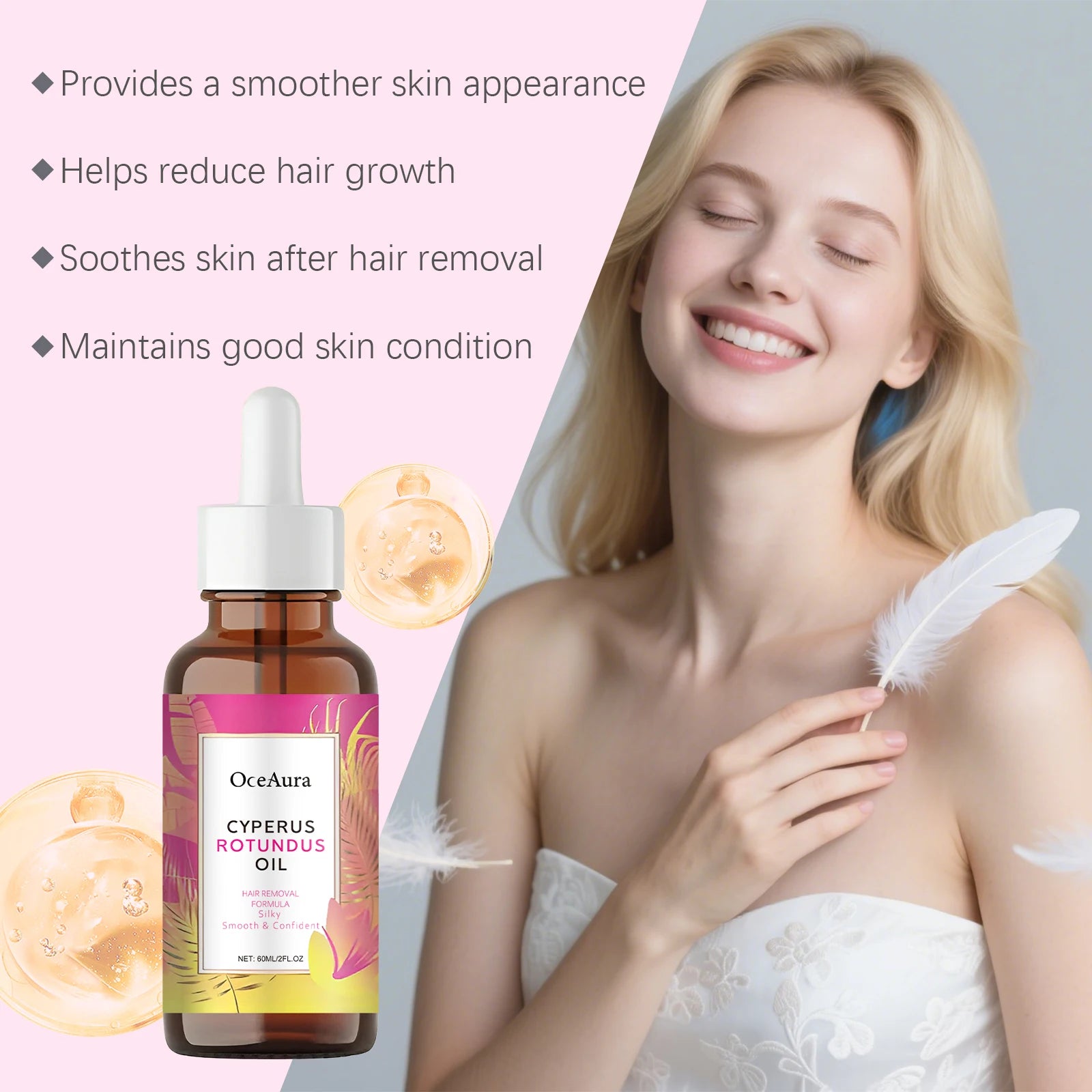 Cyperus Rotundus Oil  Best Hair Removal & Smooth Skin Oil