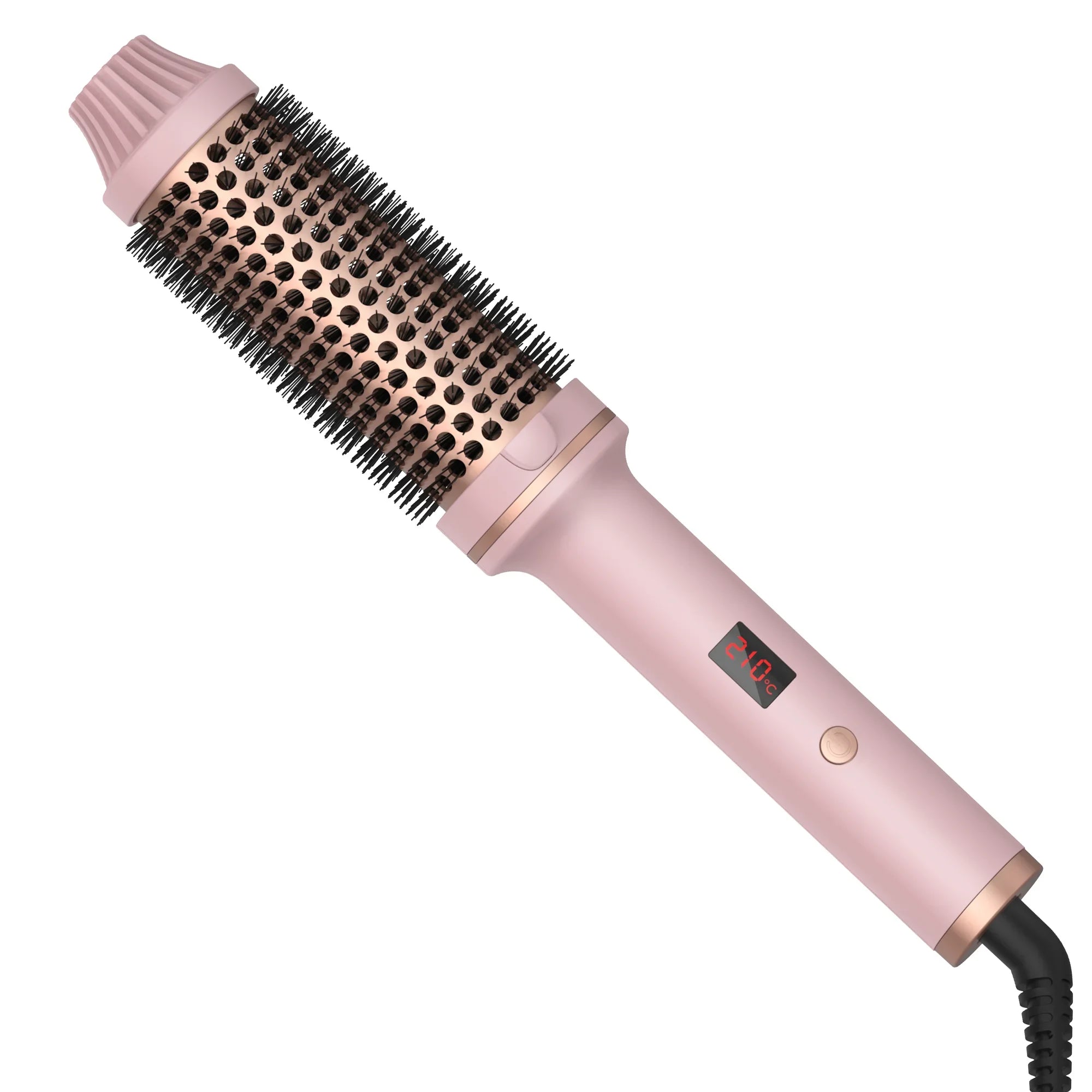 2-in-1 Hair Curler Straightener Professional Hot Comb Brush