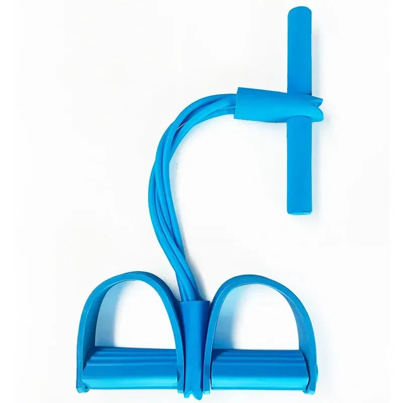 Four Tube Pedal Tensioner Home Fitness Resistance Band Kit