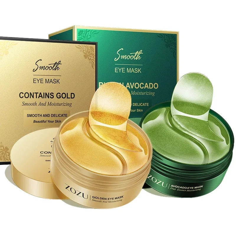 Gold Avocado Eye Mask Anti Wrinkle Dark Circles Patches Set