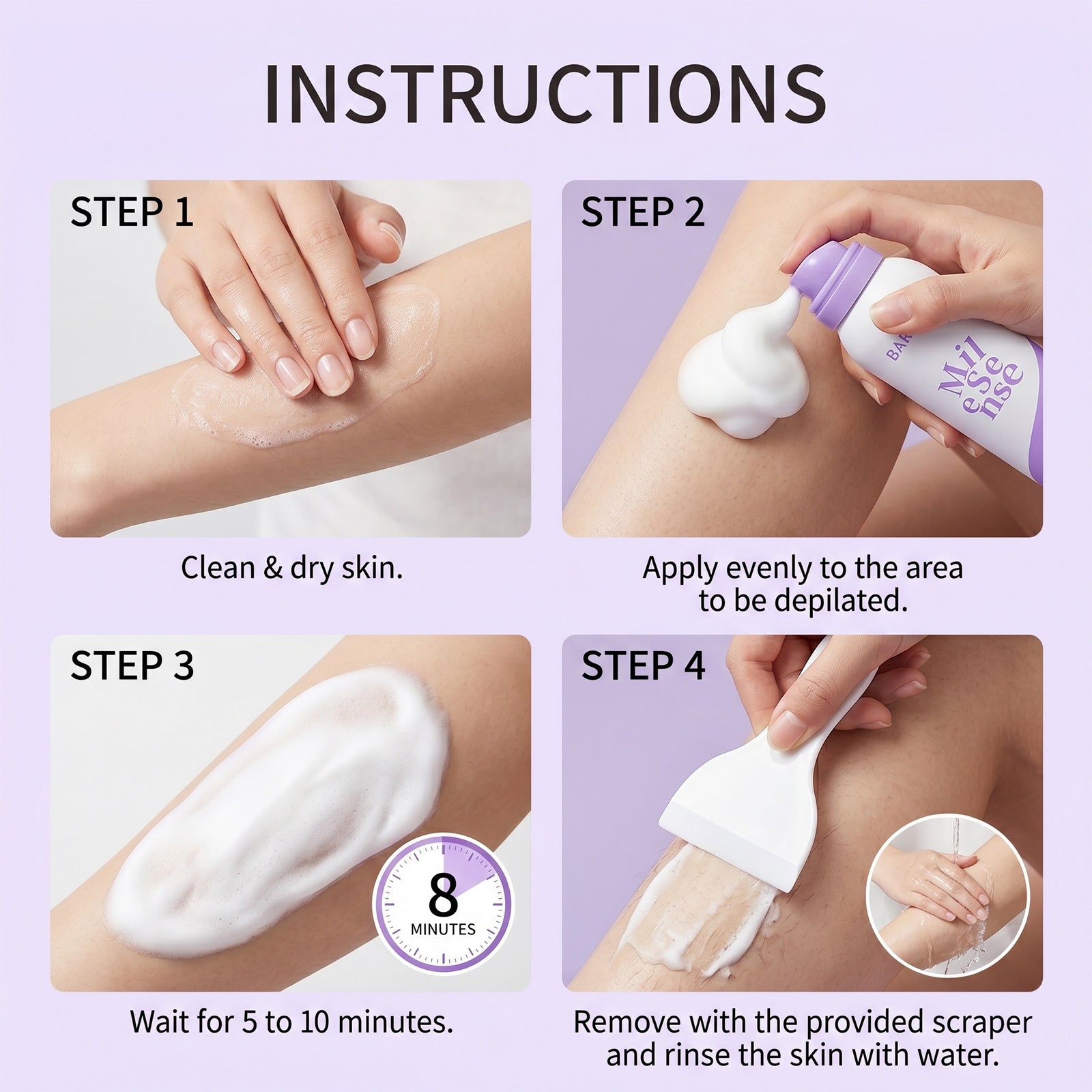 Gentle Hair Removal Cream for Face & Body Shop | Rozalee's